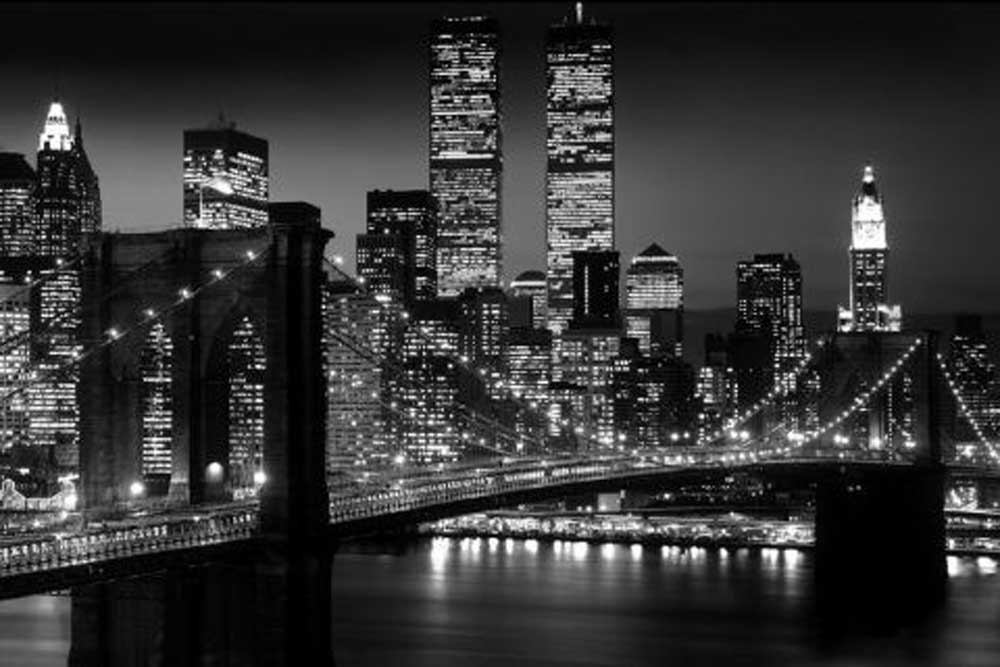New York - Poster - Brooklyn Bridge Version 2