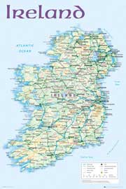 Poster - Landkarten Ireland