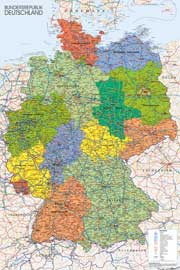 Landkarten  Germany Map