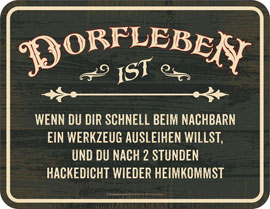 Poster - Dorfleben