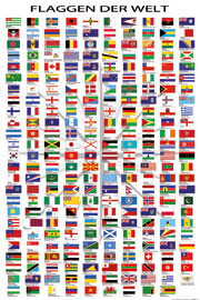 Poster - Flaggen der Welt